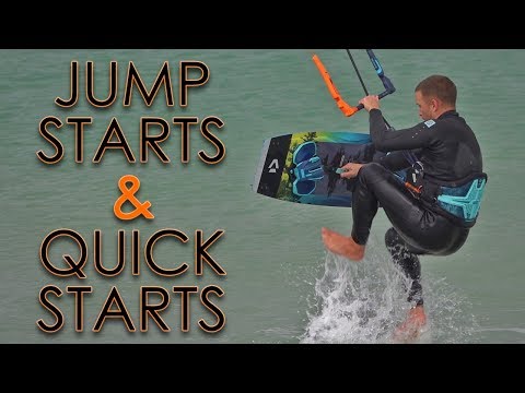 Jump Starts and Quick Starts (twintip kiteboard tutorial)
