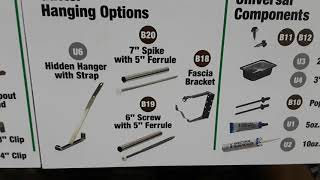 MENARDS Aluminum gutters SECTION