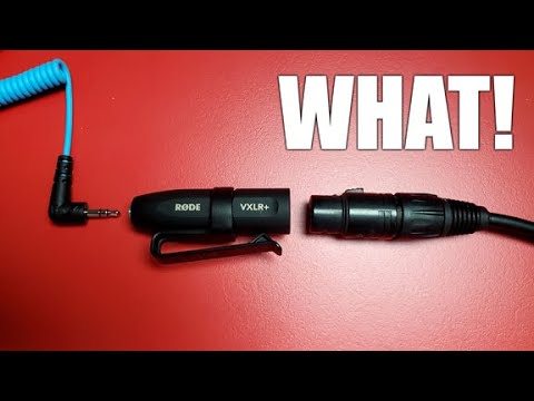 Plug a 3.5mm Mic into a +48v XLR with the RODE VXLR+!