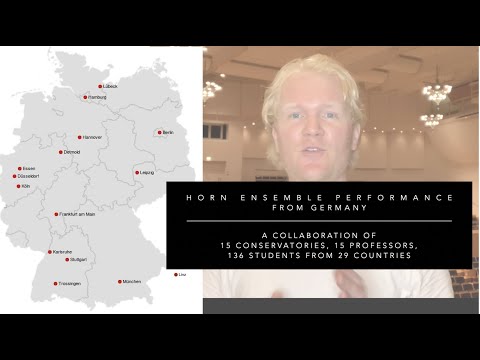 Horn Power by German and Austrian conservatories: 17 professors, 136 students, 29 countries