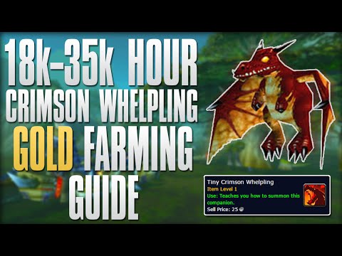 WoW Gold Farming: How To Farm Crimson Whelpling! 7.0.3 18k-35k Gold Hour Group Farming Tutorial!