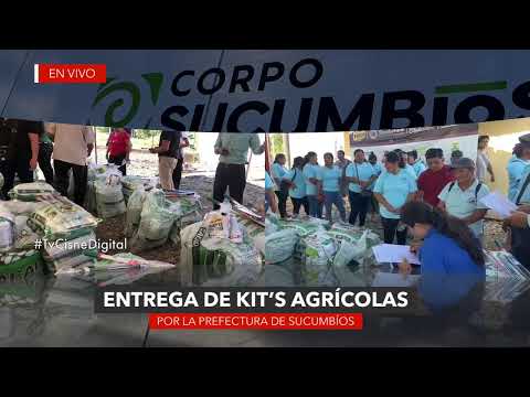 PREFECTURA ENTREGA EN SHUSHUFINDI KIT AGRÍCOLAS