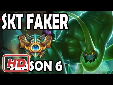 SKT T1 Faker Zac vs Graves Jungle Ranked Challenger Korea