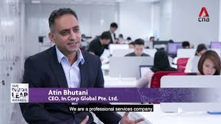 InCorp CEO - Atin Bhutani being interviewed by CNA