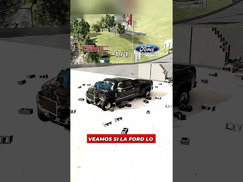 GMC vs Ford: Test de Físicas 🚛#BeamNG #BeamNGDrive #FordvsGMC #Trucks #Gaming