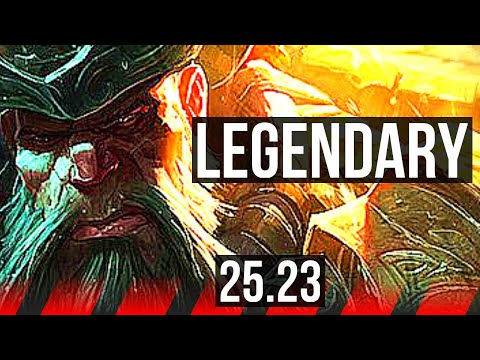 GANGPLANK vs VOLIBEAR (TOP) | 12 solo kills, 13/1/5, Legendary | KR Master | 25.23