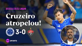 KAIO JORGE CRAVA E CRUZEIRO PASSA POR CIMA DO VITÓRIA NO BRASILEIRÃO | CRUZEIRO 3 X 0 VITÓRIA