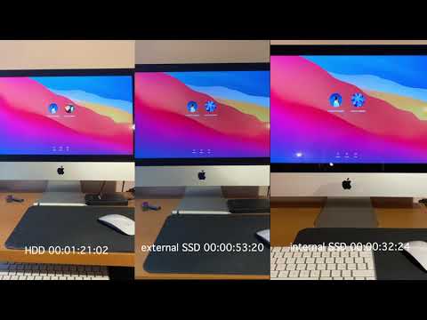 iMac external SSD vs internal SSD vs HDD