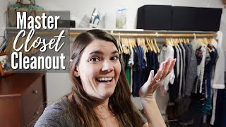 MASTER CLOSET CLEAN OUT // CLEANING MOTIVATION // CLEANING MOM