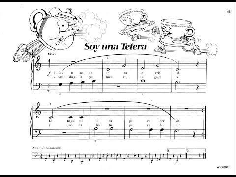 SOY UNA TETERA | Piano Elemental Método Bastien | Pagina 45