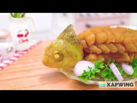 Yummy Miniature Blooming Fish Fried RecipeCooking Mini Food In Miniature Kitchen -ASMR Video