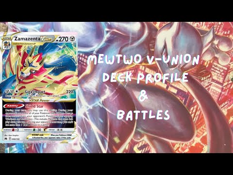 Does Zamazenta VSTAR help Mewtwo Strike Back? | Mewtwo V-UNION PTCGO Deck Profile & Battles |SSH-CRZ