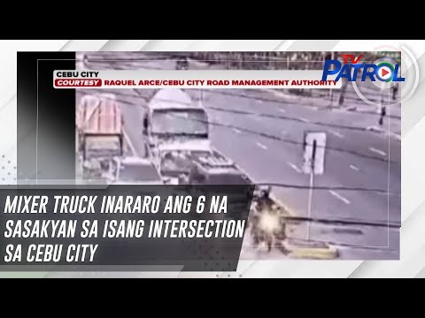 Mixer truck inararo ang 6 na sasakyan sa isang intersection sa Cebu City TV Patrol