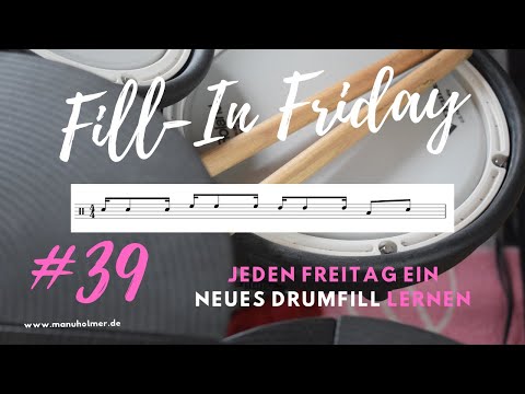 Fill-In Friday #39 - jeden Freitag ein neues Drumfill lernen [Schlagzeug Übungen Anfänger; E-Drums]