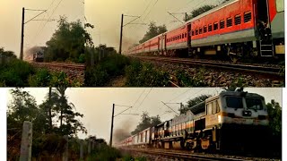 preview picture of video '(HD)-Karmabhoomi S/F Express with Smoking WDP 4D & LHB Coaches'