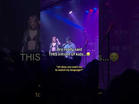 Singer really said THIS infront of kids and SHOOK EVERYONE 😭😳 #livemusic #concert #emo #rockmusic