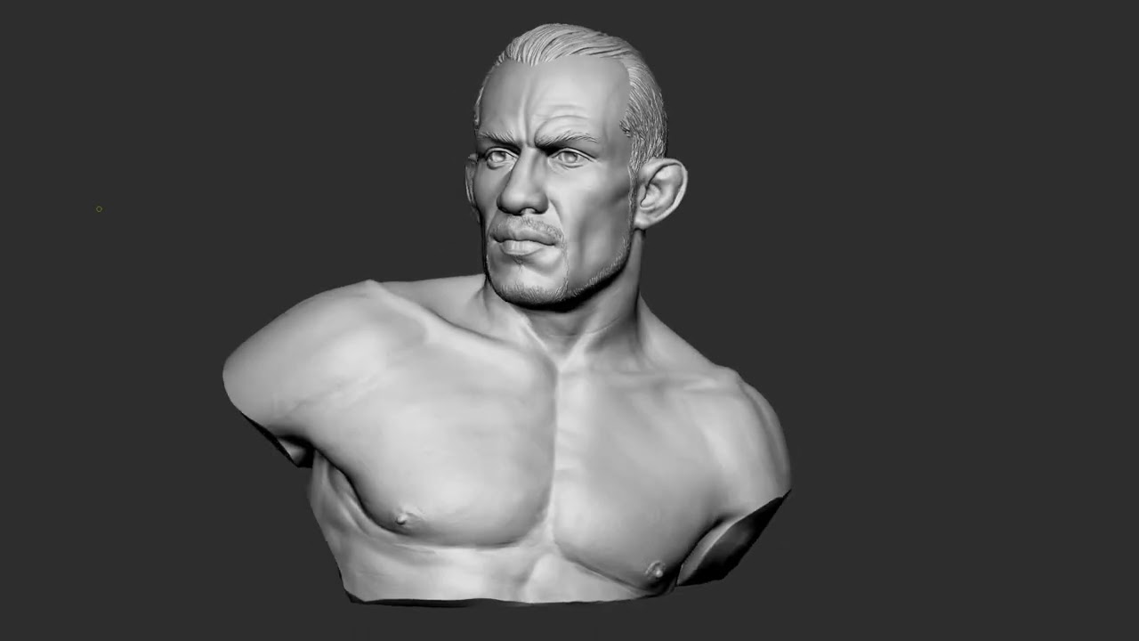 Busto de Tony Ferguson Modelo de Impressão 3D