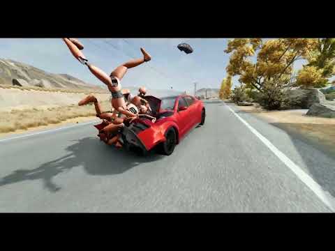 Cars VS Dummy Crash Test Parkour #1 - BeamNG Drive