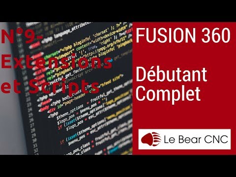 Extensions (Add-ins) and Scripts - Complete Beginner No. 9 - Autodesk Fusion 360 in French