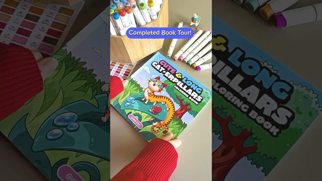 I Colored an Entire Coloring Book 😳 | Flip Through