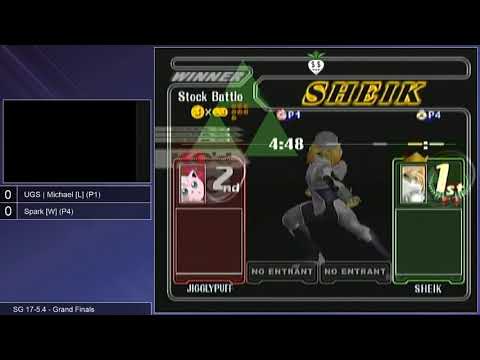 SG 17-5.4 SSBM - UGS | Michael [L] (Jigglypuff) vs. Spark [W] (Sheik) - Melee GF
