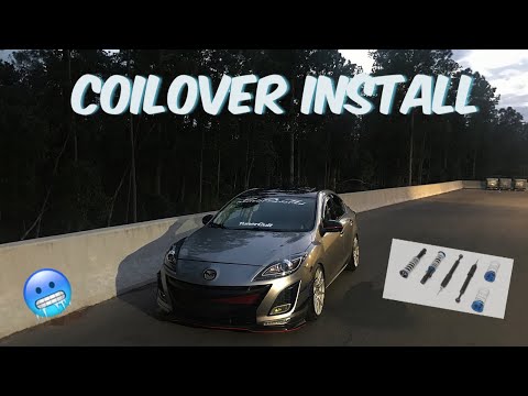 Installing Raceland Primo Coilovers on my Mazda3! Going Low