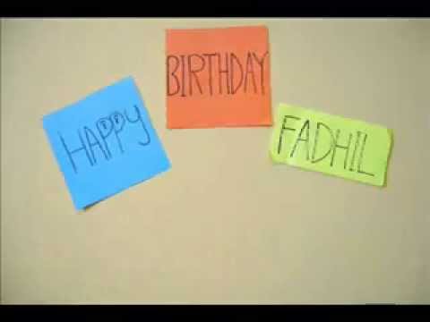 happy birthday fadhil