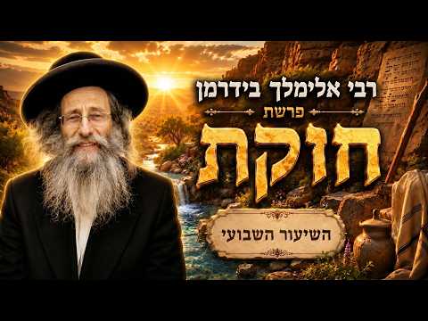 הרב אלימלך בידרמן | פרשת חוקת תשפ"ו (2026) | עלונימייל
