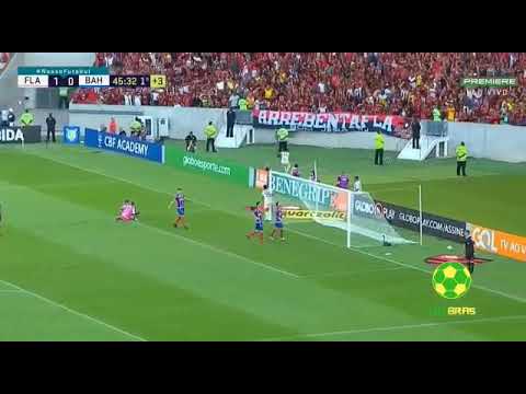 A dancinha de Lucas paqueta e Vinicius Jr na comemoração do gol sobre o Bahia