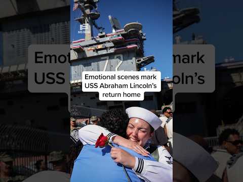 Emotional scenes mark USS Abraham Lincoln's return home