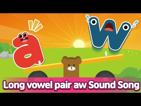 Long vowel pair AW Sound Song l Phonics for English Education
