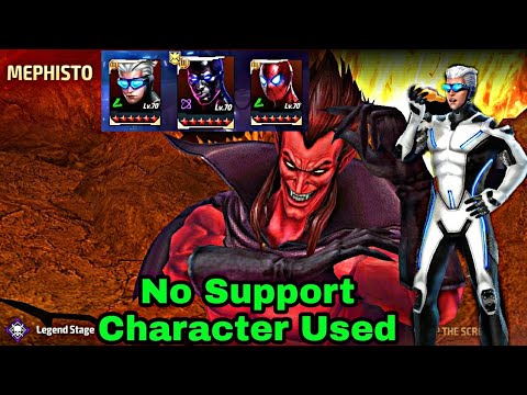 Quicksilver Solo Mephisto | No Support Characters & No Odin Blessing - Marvel Future Fight