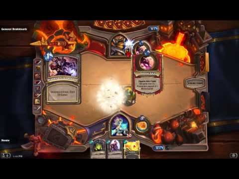 General Drakkisath Normal Mode Gameplay in Blackrock Spire Hearthstone Blackrock Mountain Expansion