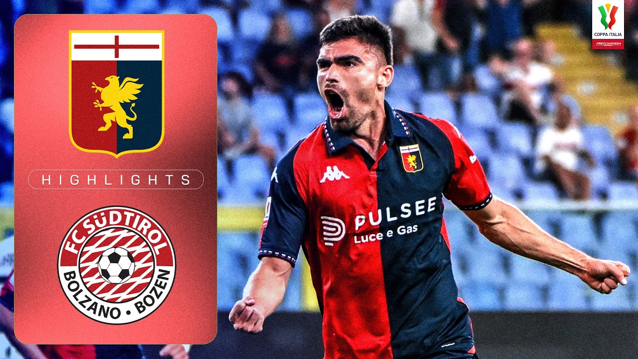 Vasquez Sends Genoa Through | GENOA-SUDTIROL | HIGHLIGHTS | Coppa Italia Frecciarossa 2026/27