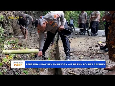PERINGATI HARI BHAYANGKARA KE-79 POLRES BADUNG GELAR BAKSOS PERESMIAN BAK PENAMPUNGAN AIR BERSIH