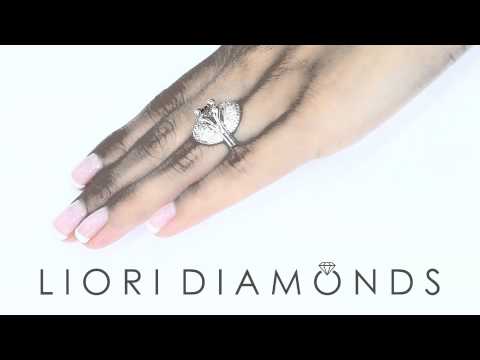 FD-189 - 1.87 Carat Natural Fancy Cognac Brown Diamond Engagement Ring 14k White Gold