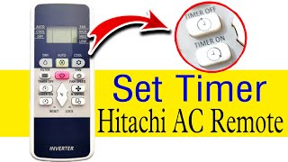 Hitachi AC Timer Setting | How to Set Timer in Hitachi Split AC | Ac Timer Setting | Tech Cloning