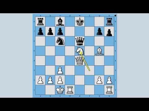 Neverovatna žrtva Dame kao grom iz vedrog neba -  ALEKHINE vs EVANSON - Bečka partija  # 1111