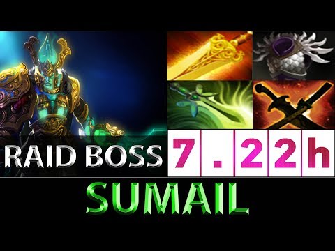 SumaiL [Wraith King] Farmed Core Scary Raid Boss ► Dota 2 7.22h