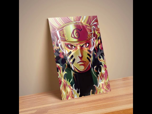 Vídeo relacionado con ZPPLD Póster de Naruto - Cuadro Enrollable de Anime Grande, Uchiha Sasuke, Figura de Anime, Videojuego de Desplazamiento - Decoración de Pared en Tela