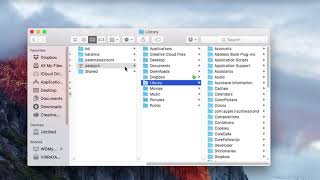Find Application Support folder (MAC)