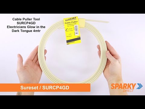 Cable Puller Tool SURCP4GD | Electricians Glow in the Dark Tongue 4mtr
