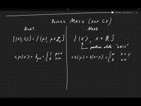 Victor Albert: Quantum Error Correction & Bosonic Coding - Bosonic stabilizer codes