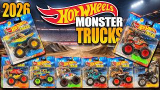 Unboxing Hot Wheels 2026 MONSTER TRUCKS Mix 1!!