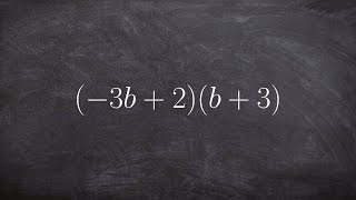 Multiplying Two Binomials - Math Tutorial