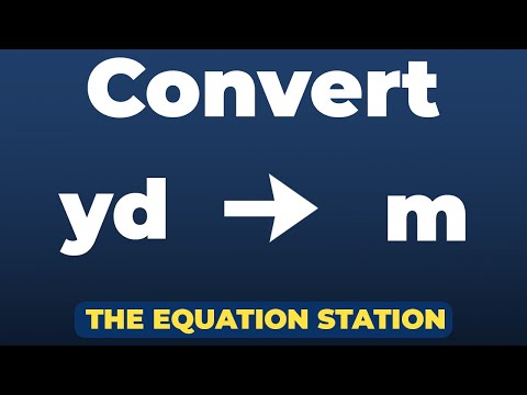 How to convert yards to meters | Physics Practice Problem