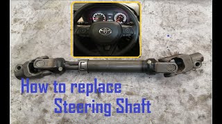 How to Replace Steering Shaft or Intermediate Steering Shaft | Toyota Corolla