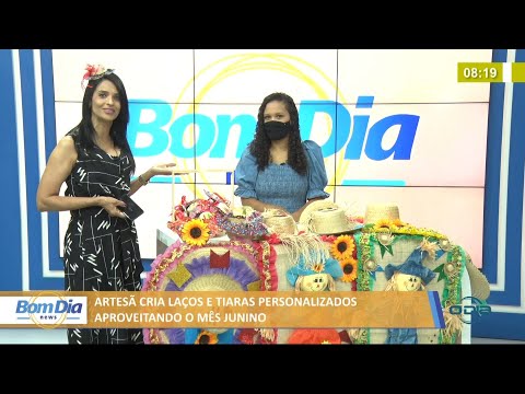 Artesã cria laços, tiaras e artigos de festas juninas 09 06 2021