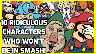 Top Ten Ridiculous Characters Who Won't Be In Super Smash Bros ! - Top Hat Gaming Man