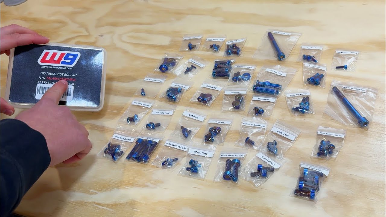 Warp 9 Titanium Bolt Kit install On Reeds Talaria // How To